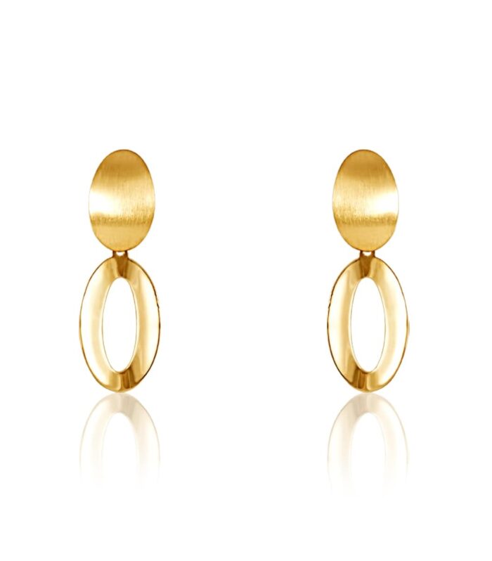 Par de Brincos de Ouro - Argolas