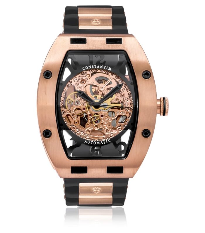 Relógio Masculino Constantim Full Skeleton REF ZW30303P Special Edition Automatic Rose