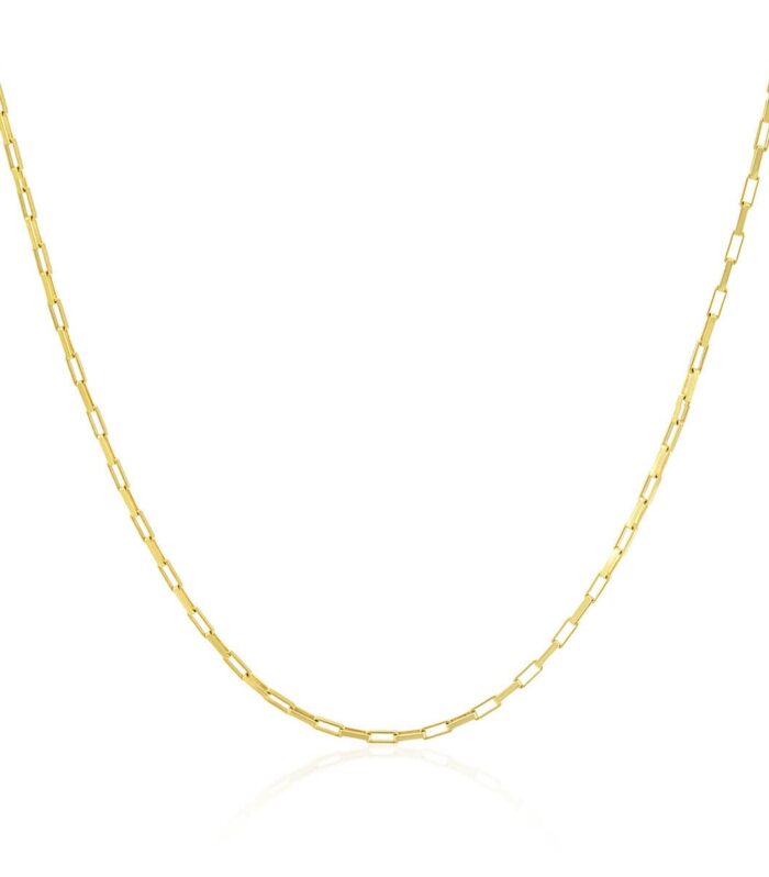 Corrente de Ouro com 60 cm e Elos Cartier